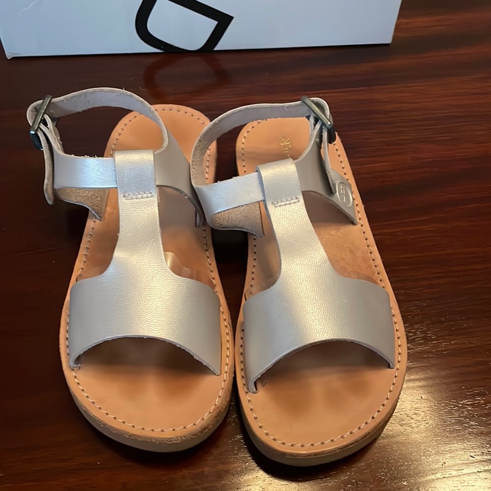 Freshly picked Silver girls Malibu sandal size 11